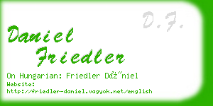 daniel friedler business card